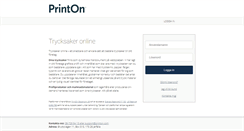 Desktop Screenshot of printon.com