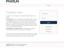 Tablet Screenshot of printon.com